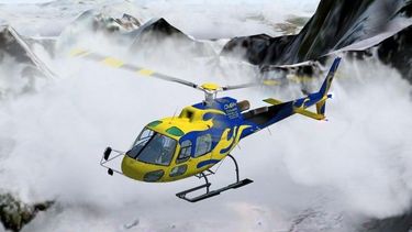 Un helicóptero de rescate del parque Aconcagua busca al andinista perdido