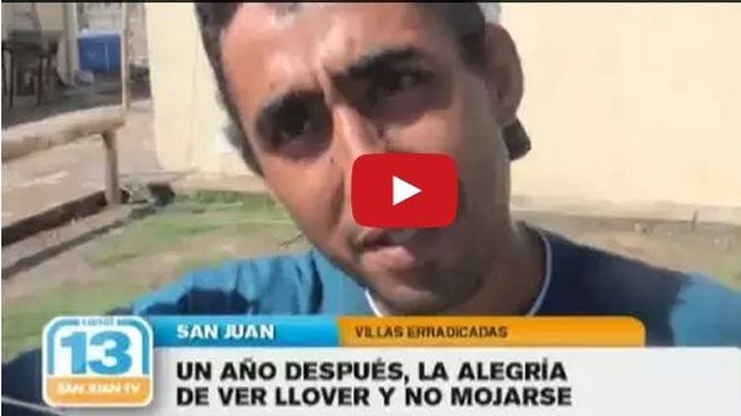 Un año después, vieron la lluvia por la ventana sin sentir terror