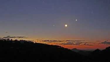 Cómo observar a simple vista los planetas en el cielo sanjuanino, por estos días. (Imagen: captura web)