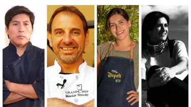 De izquierda a derecha, AlfredoMorales, Mauricio Tereszko, Mariam Marún y Belén Bataller