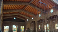 El techo de la nueva parroquia de San Expedito, a punto de ser terminado. El techo de la nueva parroquia de San Expedito, a punto de ser terminado.