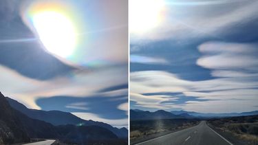 Extraño reflejo en cielo calingastino: de qué se trata el fenómeno que sorprende en las redes