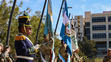 Las mejores fotos de la ceremonia militar única que sucedió en San Juan ante el ministro Petri