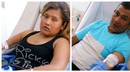 Ella es ciega y a él le cortaron una pierna pero le siguen dando pelea a la vida