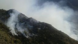 Incendios en Valle Fértil: al menos 30 hectáreas afectadas