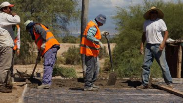 Avanza la construcción de los módulos de emergencia en Sarmiento