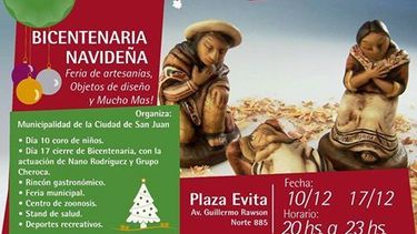 Prendete a la feria Bicentenaria Navideña en la Plaza Evita