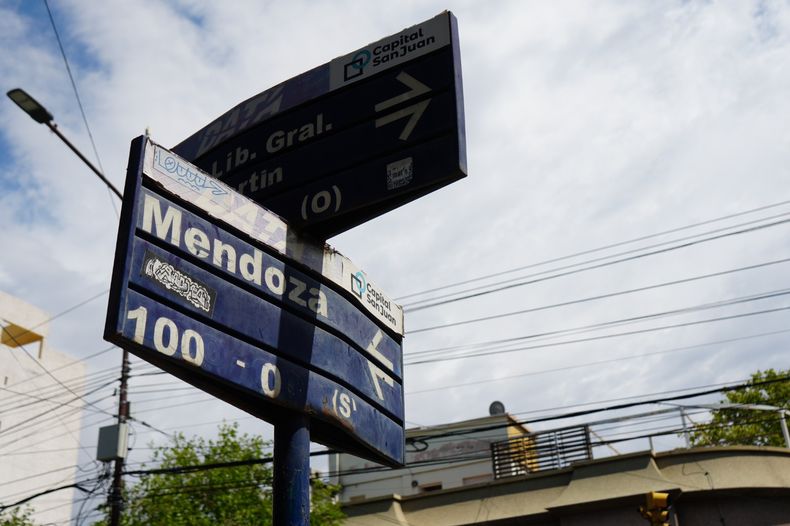 Avenida Libertador y Mendoza, el punto 0 de la Ciudad de San Juan.