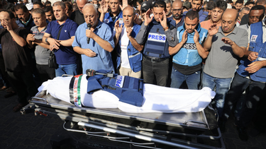 Afirman que en Gaza ya murieron más periodistas que en las dos guerras mundiales juntas