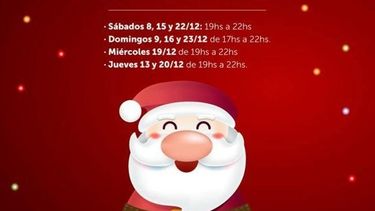 ¡Papá Noel te espera en el Espacio San Juan para que le des tu cartita!