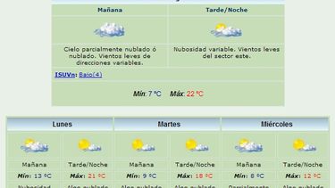 Anuncian máxima de 22 grados y viento Este