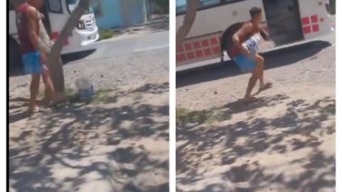 Se viralizó por chayar a un chofer de la Red Tulum en Chimbas