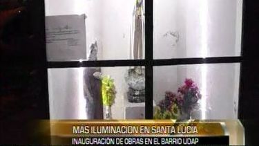 Santa Lucía: vecinos del barrio UDAP disfrutan de mejor iluminación