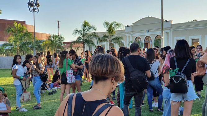 Los pañuelos verdes sanjuaninos también salieron a la calle