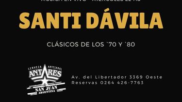 Cortá la semana con música en vivo en Antares