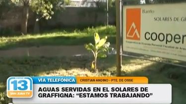 OSSE pidió paciencia a los vecinos inundados con aguas servidas