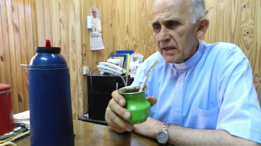 El Padre Paquito, muy querido entre la feligresía de Rivadavia.&nbsp;