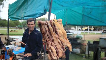 Las delicias en los stands de el certamen en Albardón