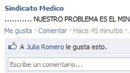 La polémica entre los médicos y el ministro de Salud llegó a Faceboock