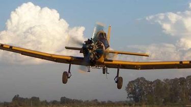 Control químico aéreo en Ullum