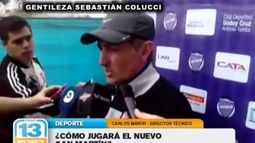 El nuevo DT de San Martín quiere un equipo agresivo