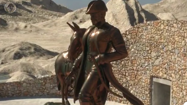 Estatua de siete metros, un paseo educativo y una plaza: así avanza el mega parque temático en Calingasta