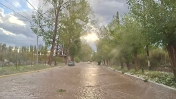 Las impactantes imágenes de la tormenta de agua y granizo en Iglesia.