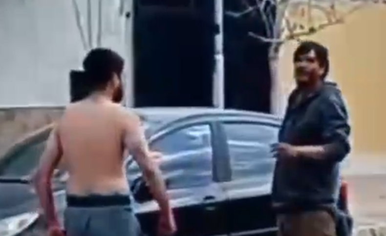 Video: tensión en Capital por la pelea de dos trapitos
