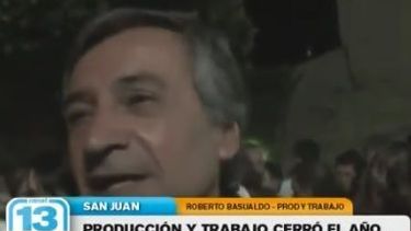 Basualdo brindó con sus socios políticos para despedir 2014