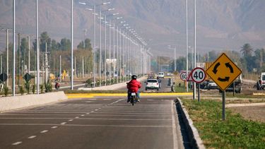 Una pinturita: mirá cómo quedó el imponente acceso a Pocito