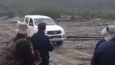 El emocionante video de la aparición del empleado que fue arrastrado por la creciente en Pachaco
