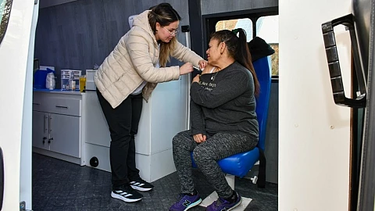 El vacunatorio móvil estará en Rawson y Chimbas.