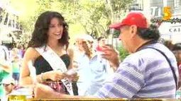 La candidata de Capital enamoró a los sanjuaninos en la Peatonal