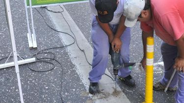 Vialidad Nacional repone delineadores en Ruta 40 hasta Sarmiento