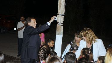 Inauguraron alumbrado público en el Callejón Chirino