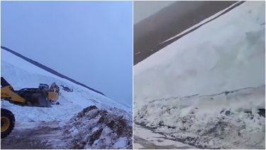 Calor y viento Zonda en el Gran San Juan y ¡nieve en el paso de Agua Negra!