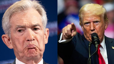 Jerome Powell y Donald Trump