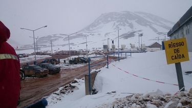 Volvió la nieve a Veladero