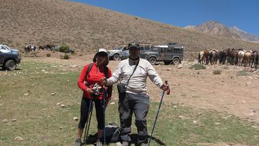 Cruzaron la cordillera caminando