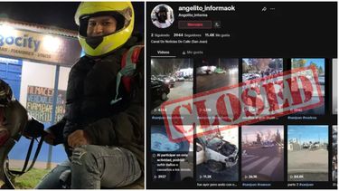 Le borraron el Tik Tok al sanjuanino delivery de noticias, ahora es instagramer y busca a sus seguidores