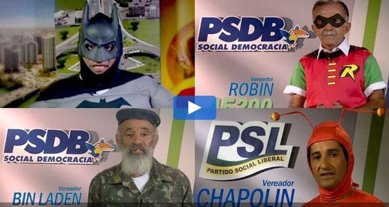 Batman, Robin, el Chapulín Colorado y Bin Laden luchan en las municipales  brasileñas