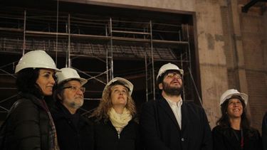 El ministro de Cultura de la Nación recorrió las obras del Teatro del Bicentenario