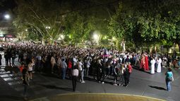 Los fieles tuvieron su Vía Crucis en Semana Santa