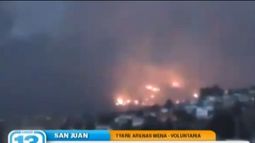 Por el incendio piden ayuda en San Juan