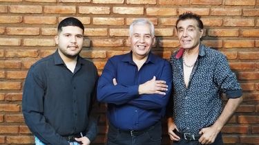 Mariano Malla, Aurelio Malla y José Mallea, integrantes del grupo iglesiano Nuevo Tiempo.