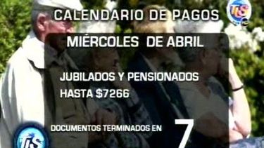En este informe, calendario de pago