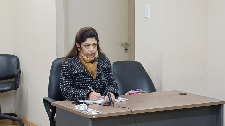La defensora, la abogada María Filomena Noriega.