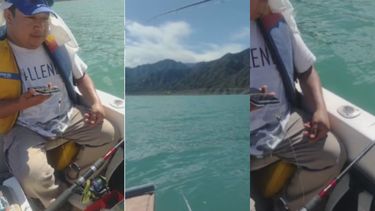 En el Punta Negra, sin auriculares y una caña de pescar antena: se escuchó el gol de Messi