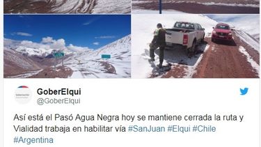 Mal pronóstico: no saben cuándo reabren el paso de Agua Negra