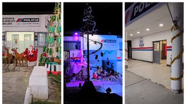 Brillantes y festivas como nunca: el espíritu navideño invadió las comisarías sanjuaninas
